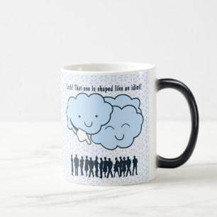 Mug Magique Le nuage raille la bande dessinée drôle de forme