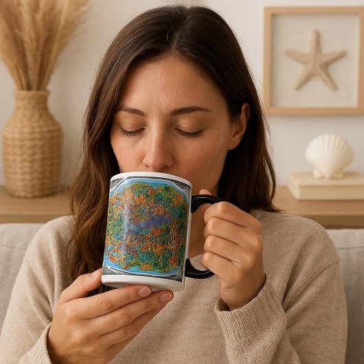 Mug Magique Le poisson dans l'art Abstrait océanique