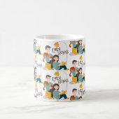 Mug Magique Lecture confortable ensemble - Histoire du père et (Centre)