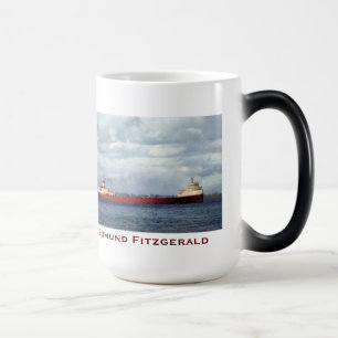 Mug Magique L'Edmund Fitzgerald avec les noms de l'équipage