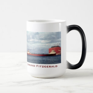 Mug Magique L'Edmund Fitzgerald avec les noms de l'équipage