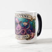 MUG MAGIQUE L'ENCRE ARRIVE MAIS JE RESTE COOL (Devant droit)