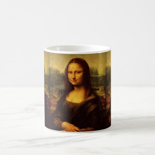 Mug Magique Leonardo Da Vinci Mona Lisa Peinture d'Art (Centre)