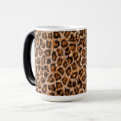 Mug Magique Leopard Jaguar Chat Brown fourrure Motif-24609 Caf (Devant gauche)
