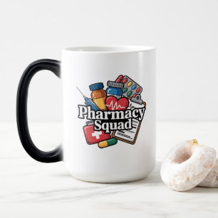 Mug Magique 'L'équipe de pharmacie'.