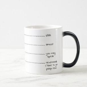 Mug Magique Les amants drôles de café "de dunette du besoin"