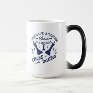 Mug Magique Les Échecs, La Vie En Miniature
