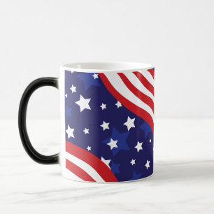 Mug Magique Les étoiles et les bandes flottent