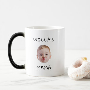 Mug Magique Les minimalistes modernes face cadeau bébé pour no