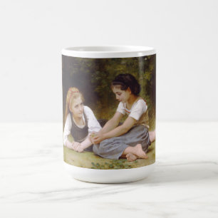 Mug Magique Les Noisettes : Jeunes Filles cueillant des noiset