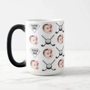 Mug Magique Les Petits-Enfants Face Bébé Visage Pour Maman Pap