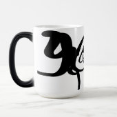 Mug Magique Les Plongeurs : Noir et Blanc Abstrait (Gauche)
