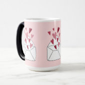 Mug Magique Lettre d'amour (Devant gauche)