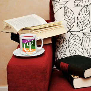 MUG MAGIQUE LETTRE INITIALE MOYENNE MOYENNE POMPÉE MAGIE