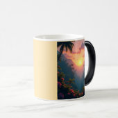Mug Magique Lever de soleil tropical (Devant droit)