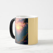 Mug Magique Lever de soleil tropical (Devant gauche)
