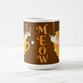 Mug Magique "L'heure de miaulement : Trop occupé pour les câli