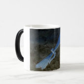 Mug Magique Libellule sur la dentelle (Devant gauche)