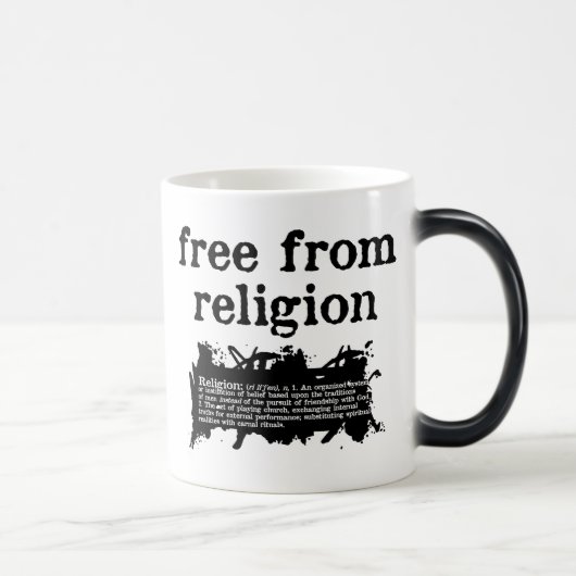 Mug Magique Libre de la boue qui change la chaleur religieuse (Droite)