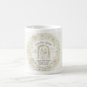 Mug Magique Ligne artistique de mariage automnal rustique Mu