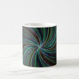 Mug Magique Lignes Turquoises  modernes Abstraites Trippy Cool