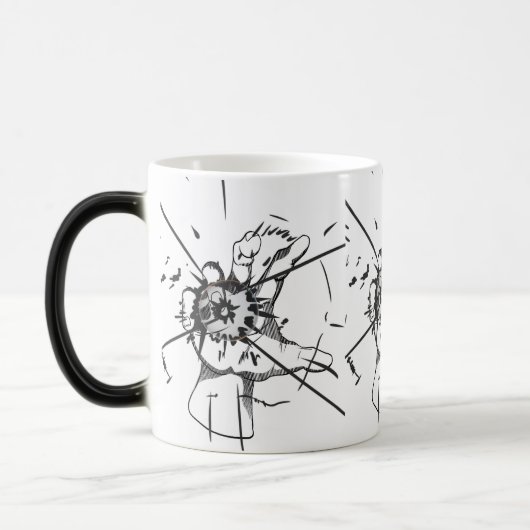 Mug Magique Linee morbide e armoniose (Gauche)