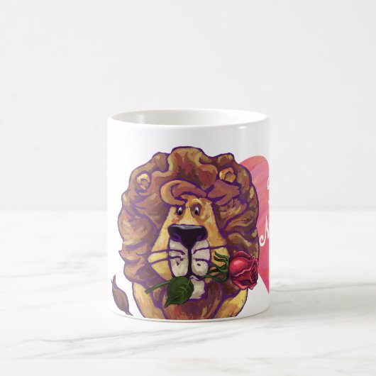 Mug Magique Lion Saint Valentin (Centre)