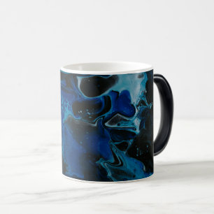 Mug Magique Liquide psychédélique bleu foncé