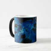 Mug Magique Liquide psychédélique bleu foncé (Devant gauche)