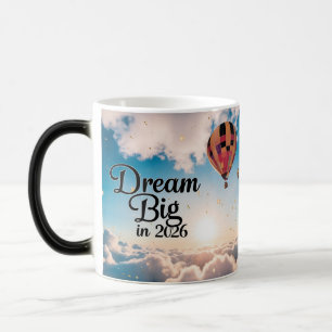 Mug Magique Livre Ouvert Cosmique "Rêve Grand 2026"