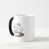 Mug Magique Livres et écorces - Conception de lecture de chien (Devant gauche)
