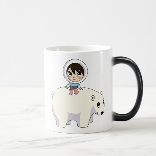 Mug Magique Lizzy et givrer l'ours blanc (Droite)