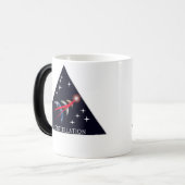 Mug Magique Logo de constellation de projet de la NASA (Devant gauche)