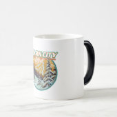 Mug Magique Logo de voyage Park City Utah (Devant droit)