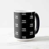 Mug Magique Logo simple à répéter | Noir (Devant droit)