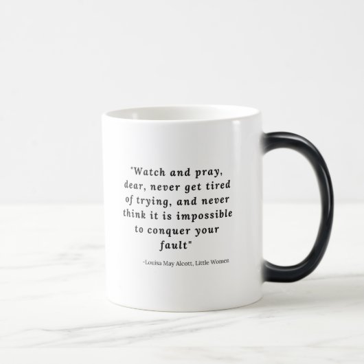 Mug Magique Louisa May Alcott, Petite Citation #7 (Droite)