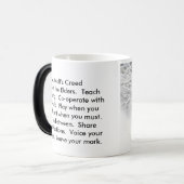 Mug Magique Loup argenté avec la croyance du loup (Devant gauche)