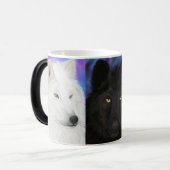 Mug Magique Loup de beaucoup de couleurs (Devant gauche)