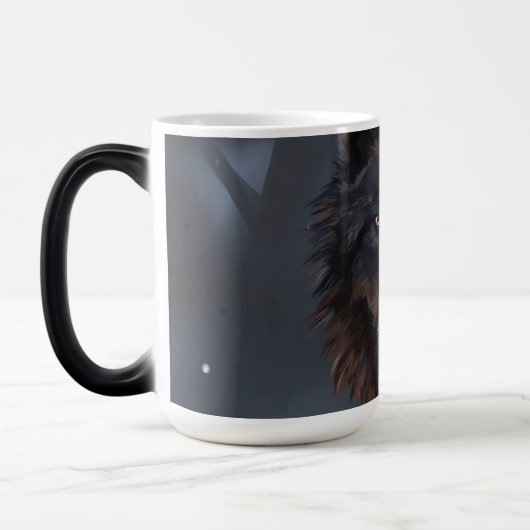 Mug Magique loup noir (Gauche)