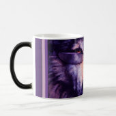 Mug Magique Loup pourpre solitaire (Gauche)