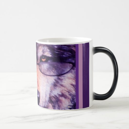 Mug Magique Loup pourpre solitaire (Droite)