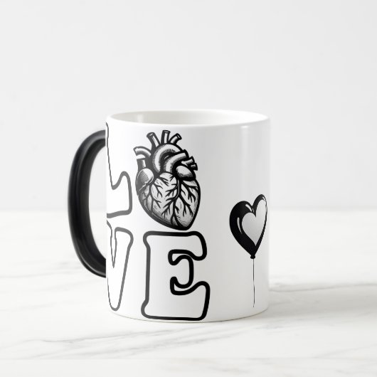 Mug Magique LOVE Anatomical Human Heart  (Devant gauche)