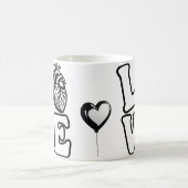 Mug Magique LOVE Anatomical Human Heart (Centre)