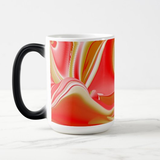 Mug Magique Love and Gold Abstrait 3D Rainbowart (Gauche)