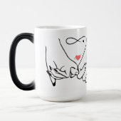 Mug Magique Love forever – pinky promise line art (Gauche)