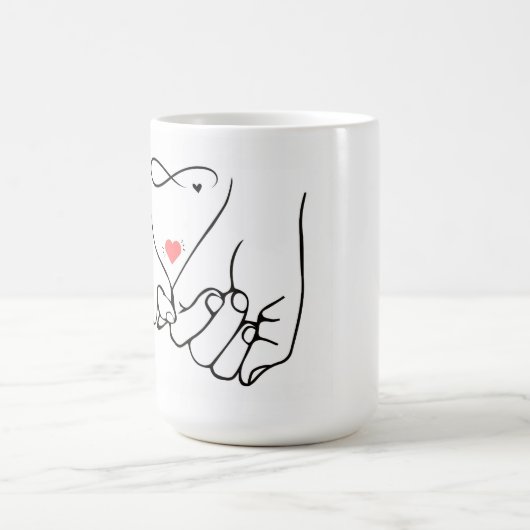 Mug Magique Love forever – pinky promise line art (Centre)