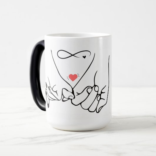 Mug Magique Love forever – pinky promise line art (Devant gauche)
