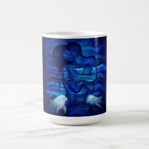 Mug Magique Love, Passion act - paire avec dauphin