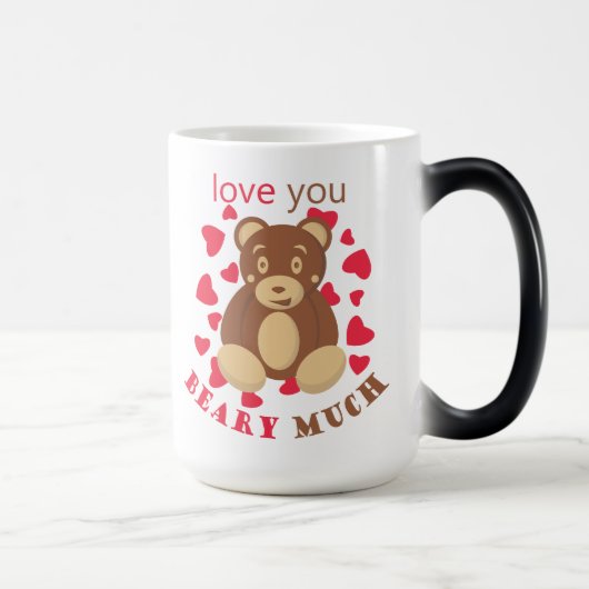 Mug Magique Love you beary much for Valentine's Day (Droite)