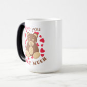 Mug Magique Love you beary much for Valentine's Day (Devant gauche)